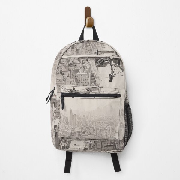 Item preview, Aeroplane Flying Over City Digital Print Design designed and sold by imanshu.