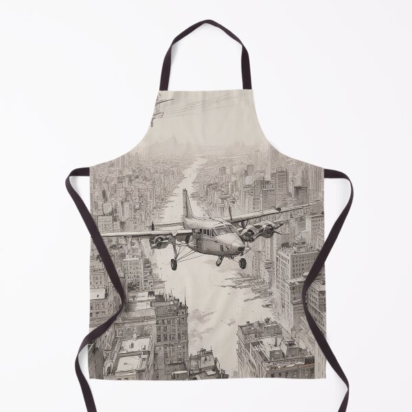 Item preview, Aeroplane Flying Over City Digital Print Design designed and sold by imanshu.