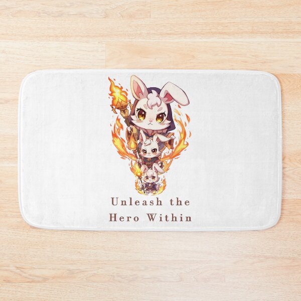 Item preview, Kael – Flame-Born Rabbit Monk | Cute Chibi Fire Mage Character designed and sold by Monzora.