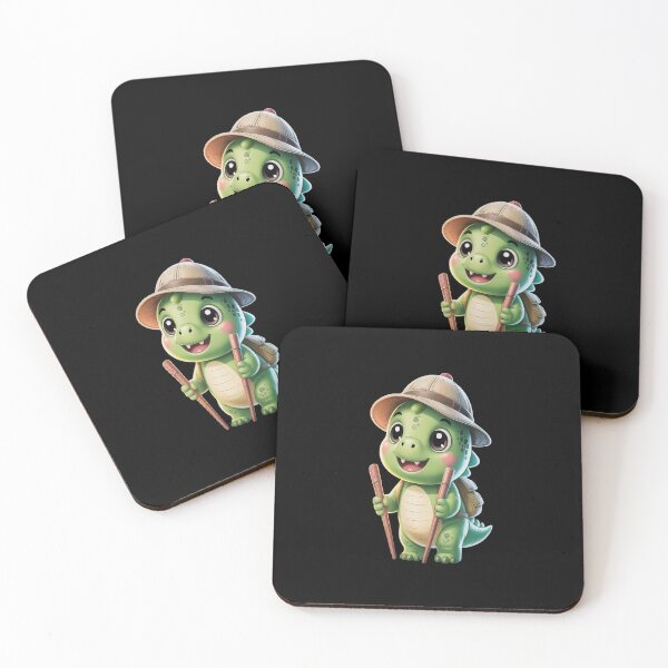 Item preview, Tiny Raptor Explorer. Cute Kawaii Dino Adventure designed and sold by HORIZBoutique.