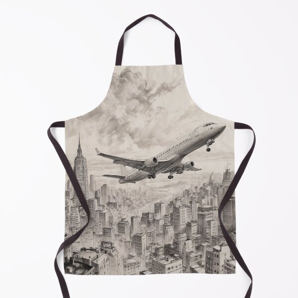 Item preview, Aeroplane Flying Over City Digital Print Design designed and sold by imanshu.