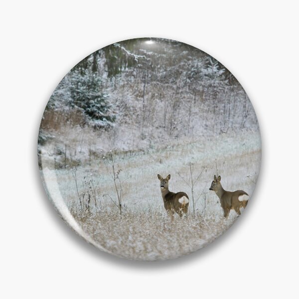 Item preview, The frozen fields. Roe deer designed and sold by Jouko Lehto Photography.