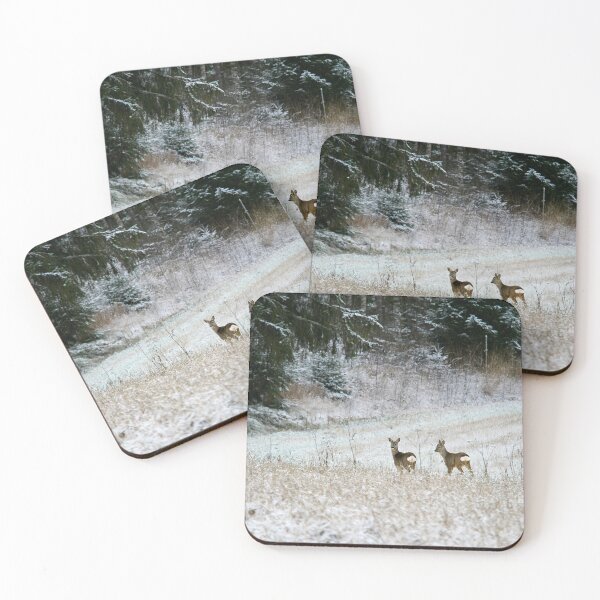 Item preview, The frozen fields. Roe deer designed and sold by Jouko Lehto Photography.
