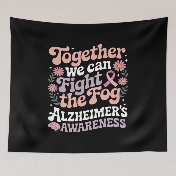 Item preview, Together We Can Fight The Fog Alzheimer's Awareness designed and sold by HORIZBoutique.