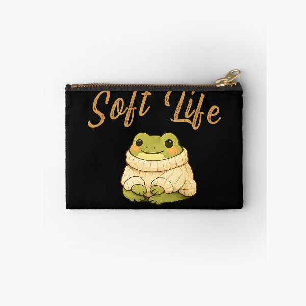 Item preview, Soft Life Frog – Cozy Cottagecore Frog Illustration designed and sold by My Cool Store.