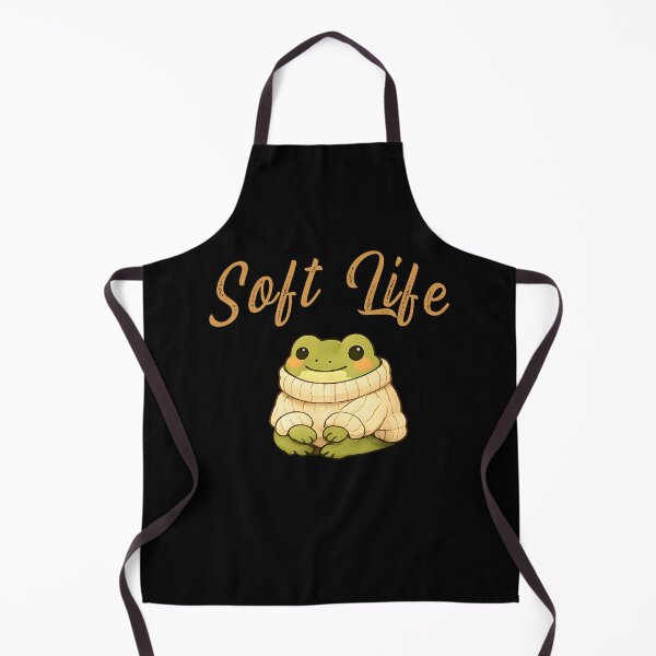 Item preview, Soft Life Frog – Cozy Cottagecore Frog Illustration designed and sold by My Cool Store.