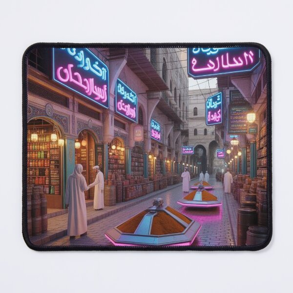 Item preview, Cyberpunk Bazaar Blending Tradition and Neon designed and sold by Wonderful Designs.