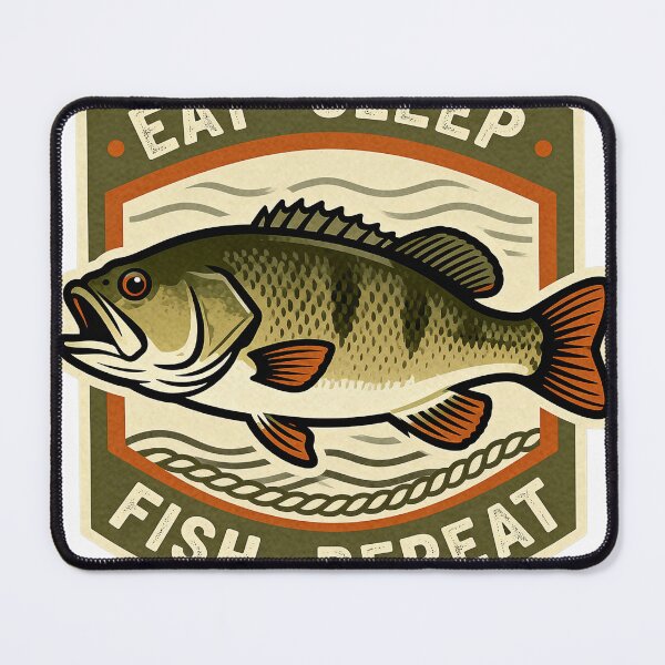 Item preview, Eat Sleep Fish Repeat designed and sold by Dxvect.