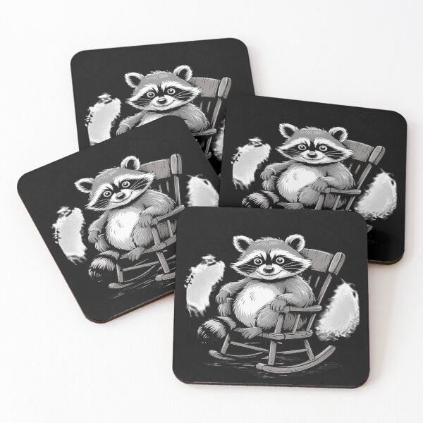 Item preview, Too Young To Retire Too Poor To Quit Too Fat To Strip Racoon designed and sold by FluoroWave.