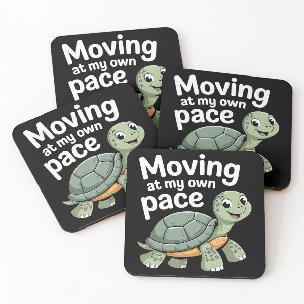 Item preview, Tortoise MOVING AT MY OWN PACE Funny Tortoise Lovers designed and sold by FluoroWave.
