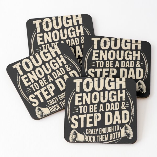 Item preview, Tough Enough To Be A Dad & Stepdad Father's Day designed and sold by FluoroWave.