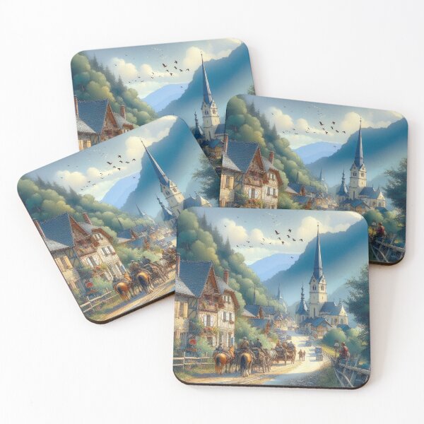Item preview, Pyrenean village, 19th century designed and sold by jefboutique6150.