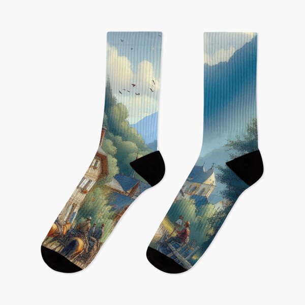 Item preview, Pyrenean village, 19th century designed and sold by jefboutique6150.