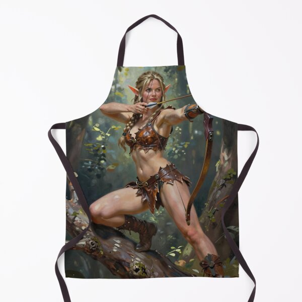 Item preview, Elf Archer Woman Forest Bow Arrow Elves designed and sold by CathryneDelamort.