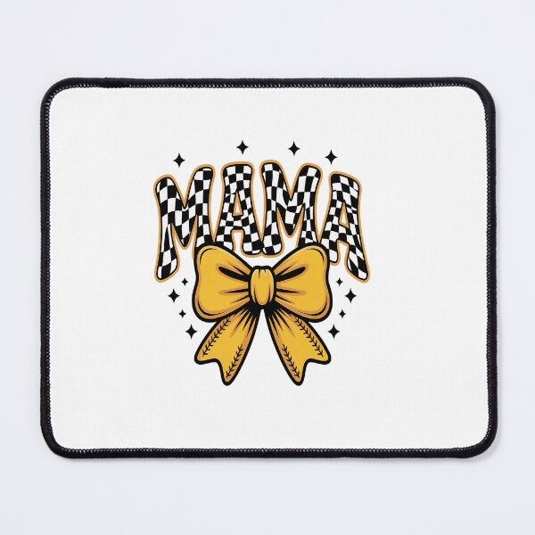 Item preview, Softball Checkered Mama Coquette Bow Softball Mom Game Day designed and sold by Catharsiscath.