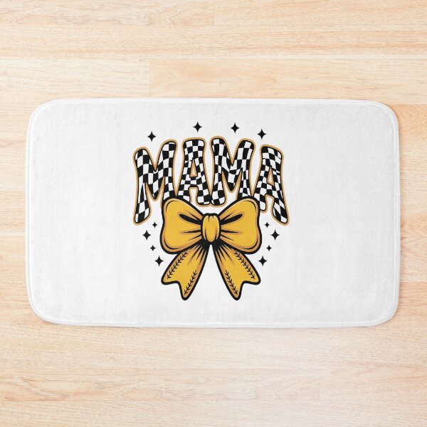 Item preview, Softball Checkered Mama Coquette Bow Softball Mom Game Day designed and sold by Catharsiscath.