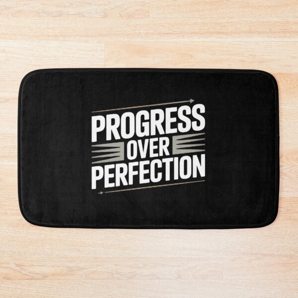 Item preview, Progress Over Perfection – Minimal Motivation Tee designed and sold by WillRose-Fashon.