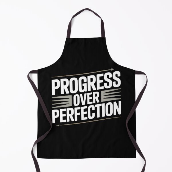 Item preview, Progress Over Perfection – Minimal Motivation Tee designed and sold by WillRose-Fashon.