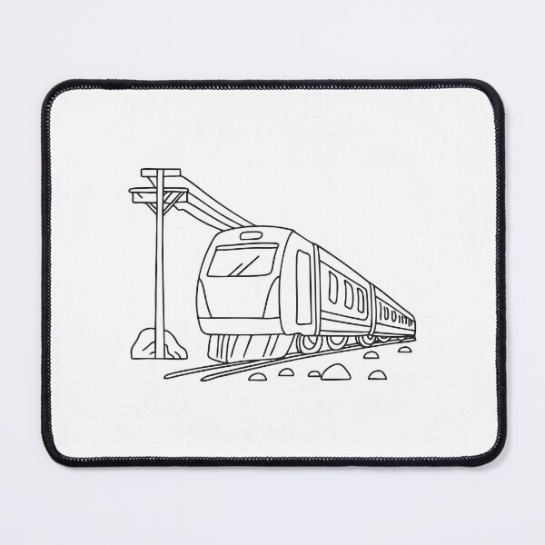 Item preview, A train moving beside a power pole and gravel   designed and sold by rasagamastore.