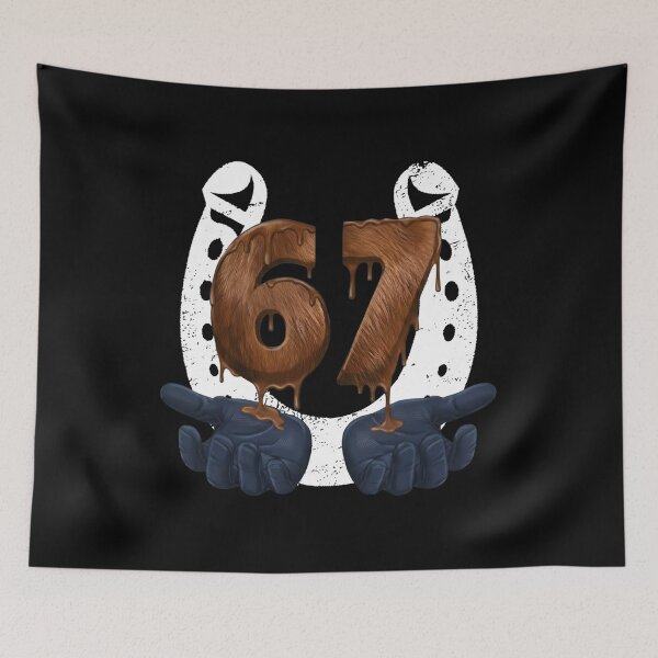 Item preview, Funny Horse Dripping 67 6 7 Graphic Tee Design designed and sold by LashondaGreen89.