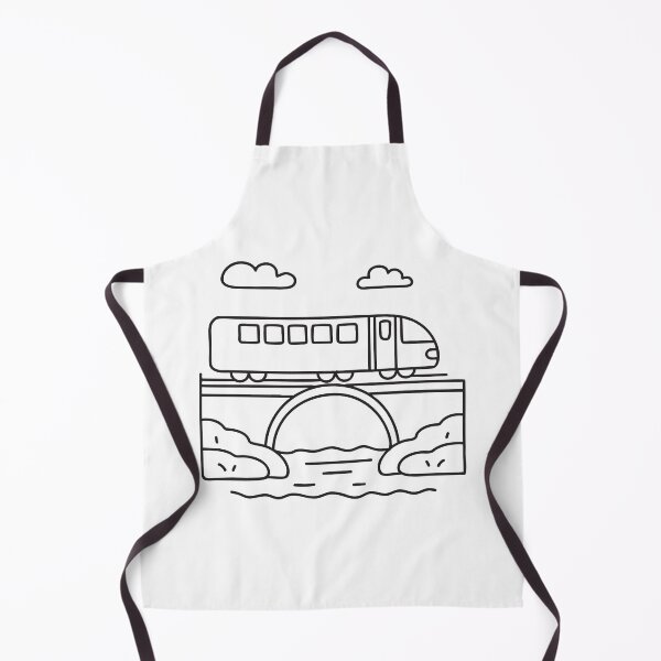 Item preview, A train rolling over a short bridge and stream   designed and sold by rasagamastore.