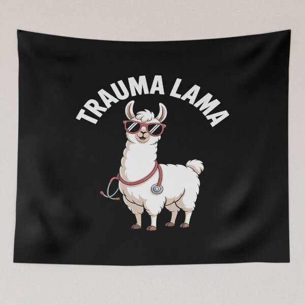 Item preview, Trauma Nursing Llama Trauma Nurses Critical Care ICU Nurse designed and sold by FluoroWave.