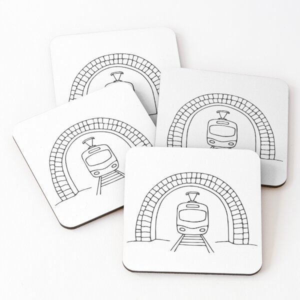 Item preview, A tram entering a tunnel arch   designed and sold by rasagamastore.