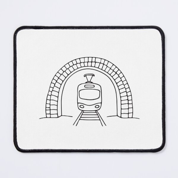 Item preview, A tram entering a tunnel arch   designed and sold by rasagamastore.
