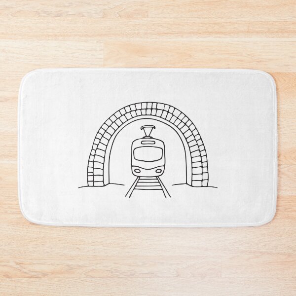 Item preview, A tram entering a tunnel arch   designed and sold by rasagamastore.