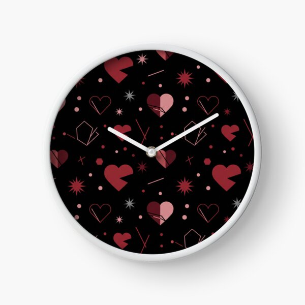 Artikelvorschau, Nahtloses Gothic-Muster zum Valentinstag – Herzen und Sterne auf Schwarz entworfen und verkauft von Fandom Universe.