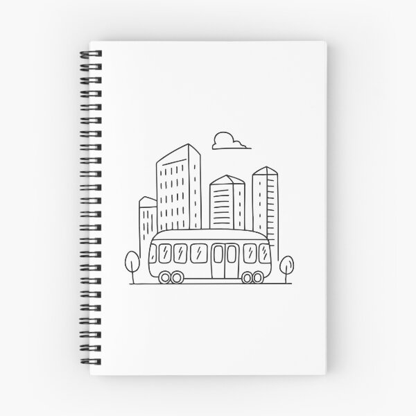 Item preview, A tram passing behind tall buildings   designed and sold by rasagamastore.