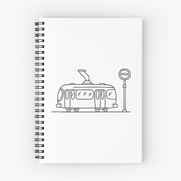 Item preview, A tram with side view standing beside a street sign   designed and sold by rasagamastore.
