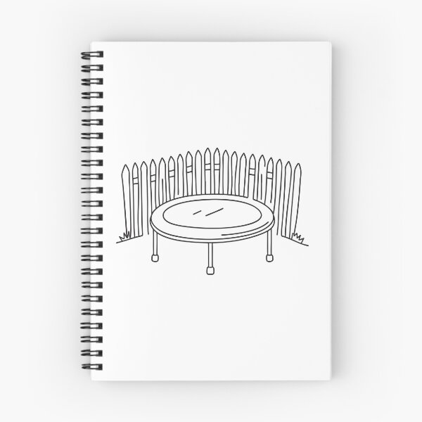 Item preview, A trampoline behind a wooden fence   designed and sold by rasagamastore.
