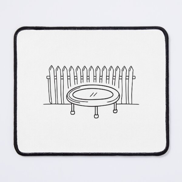 Item preview, A trampoline sitting behind a wooden barrier designed and sold by rasagamastore.