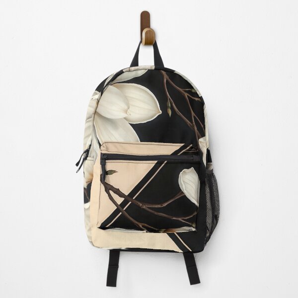 Item preview, White Magnolia Flowers, Abstract Black and Beige artwork designed and sold by SolaoLab.