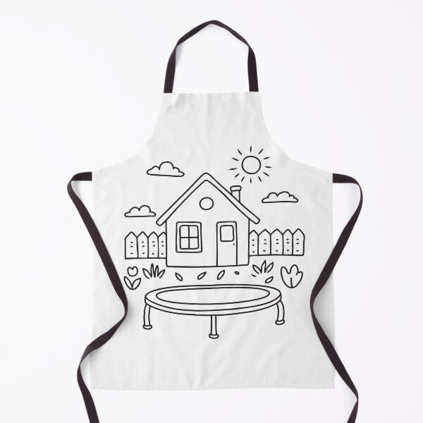 Item preview, A trampoline in the garden near a house window designed and sold by rasagamastore.