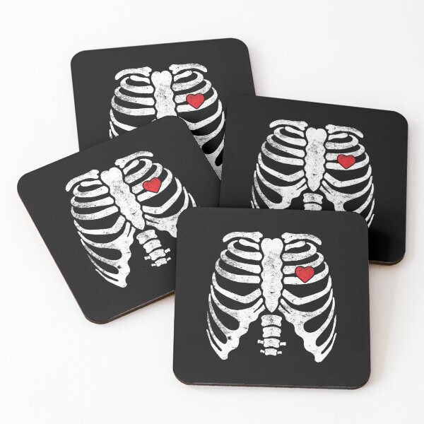 Item preview, X-Ray Heart Rib Cage Skeleton designed and sold by maramestathia.