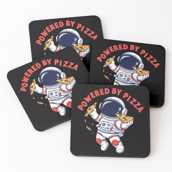 Item preview, Powered by Pizza Floating Astronaut designed and sold by nuel-art.