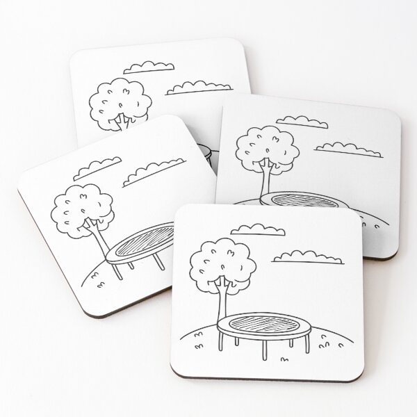 Item preview, A trampoline in the grassy field under a tree   designed and sold by rasagamastore.