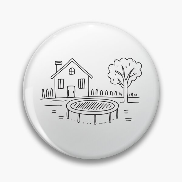 Item preview, A trampoline located by a house garden window   designed and sold by rasagamastore.