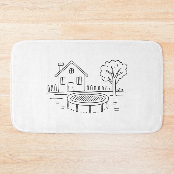 Item preview, A trampoline located by a house garden window   designed and sold by rasagamastore.