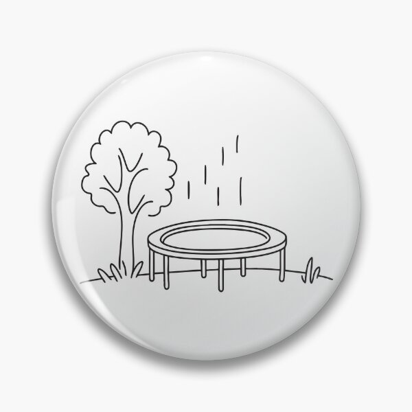 Item preview, A trampoline standing in a grassy area beneath a tree   designed and sold by rasagamastore.