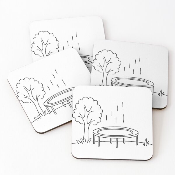 Item preview, A trampoline standing in a grassy area beneath a tree   designed and sold by rasagamastore.
