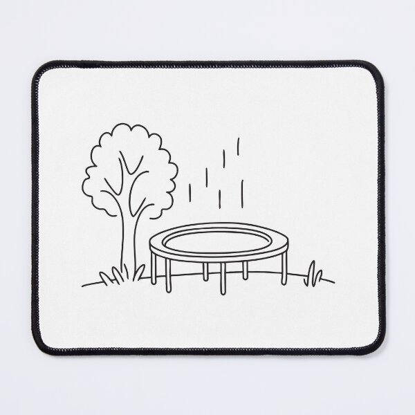 Item preview, A trampoline standing in a grassy area beneath a tree   designed and sold by rasagamastore.