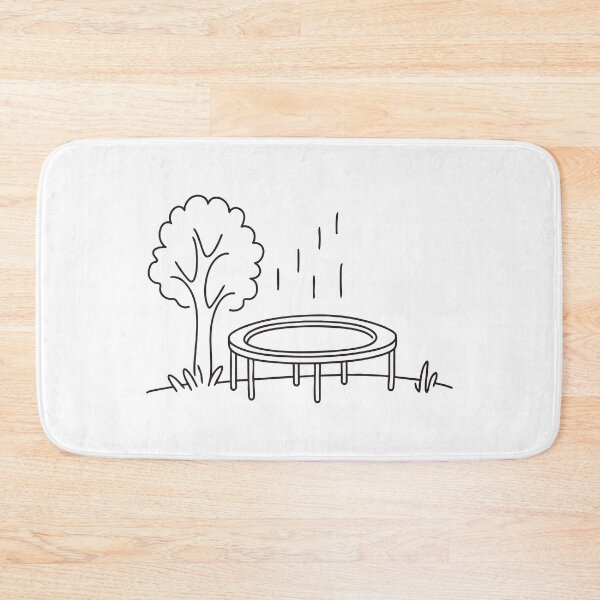 Item preview, A trampoline standing in a grassy area beneath a tree   designed and sold by rasagamastore.
