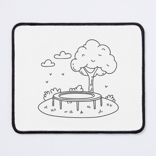 Item preview, A trampoline placed under a tree in a grass field designed and sold by rasagamastore.