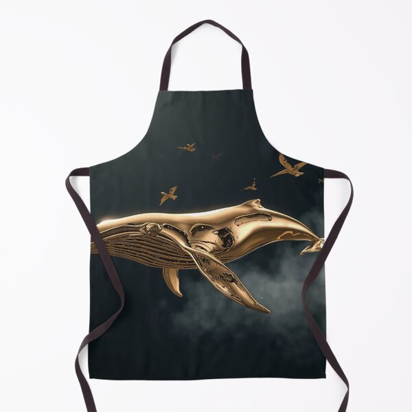 Item preview, Golden Whale and Birds in Velvet Sky designed and sold by Wonderful Designs.