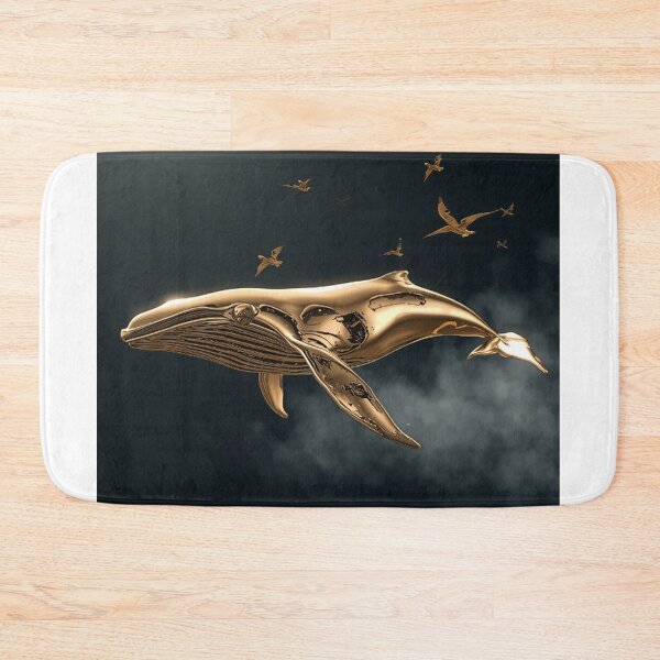 Item preview, Golden Whale and Birds in Velvet Sky designed and sold by Wonderful Designs.