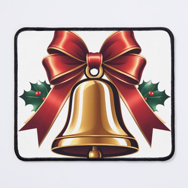 Item preview, Christmas Bell With Ribbon Bow designed and sold by BankMano.