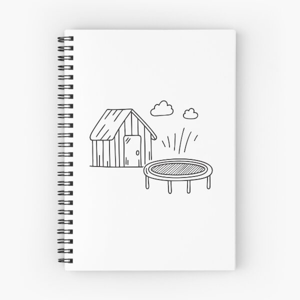 Item preview, A trampoline placed near a garden shed   designed and sold by rasagamastore.